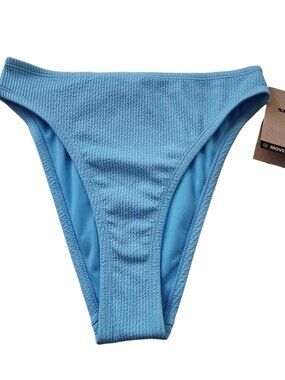 Nike Swim Bikini Bottom Women's Small Blue Textured NEW NWT